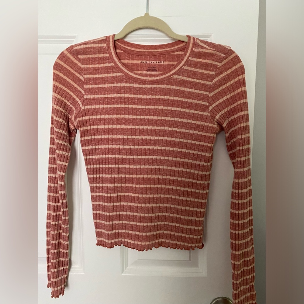 American Eagle stretchy stripe top